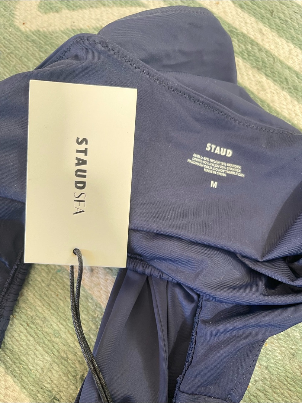 NWT Staud Liberty Navy One-Piece Swimsuit with Cutout Detail, M - Picture 8 of 10